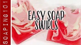 Easy Soap Swirls with a Spoon Design | Soaping101