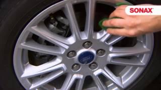 Sonax Wheel Care with Xtreme Wheel Cleaner, Wheel Coating and Tyre Gloss