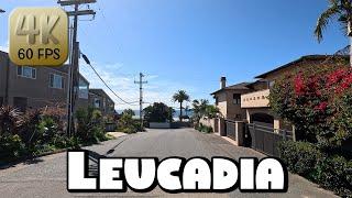 Driving Around Beautiful Leucadia, California in 4k Video