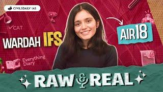 Raw & Real S2E1 | Wardah Khan, AIR 18 | “Diary of Everything was my superpower” #upsc #upsctopper