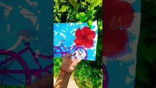 connecting art with nature by Aabhya #creativeideas #art #shortsvideo