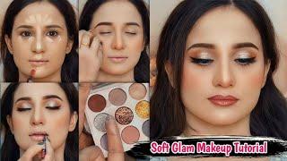 How to: Create Festive Makeup Look | Soft & Dewy Nude Glam Makeup Tutorial!!