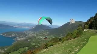 Spectacular Lake Annecy and    un atterrissage brutal pl