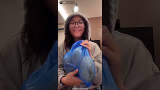 Rain Celmar Full tiktok live unboxing her bithday gifts #RainCelmar