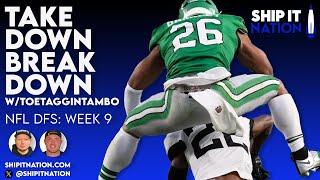 NFL Week 9 DFS Takedown Breakdown | November 4, 2024 | DraftKings DFS Lineup Review and Analysis