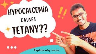 Hypocalcemia causes tetany. WHY??