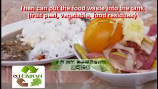 2kg food waste composting machine food waste disposer