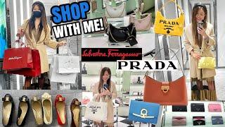 LUXURY SHOPPING VLOG 2021 - PRADA & FERRAGAMO SHOPPING SPREE!   | Shop with me! | Mel in Melbourne