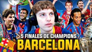 DAVOO XENEIZE REACCIONA A LAS 5 FINALES DE CHAMPIONS LEAGUE GANADAS POR EL BARCELONA (1992-2015)