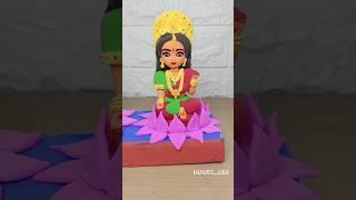 Laxmi Puja Special Maa Laxmi Clay Art 🪷 Diwali Special Mata Laxmi idols made for clay#shorts #laxmi