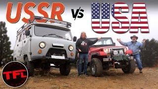 Buhanka vs Jeep: I Test American Ingenuity Versus Russian Dirty But Sturdy Off-Road Tech!