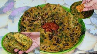 simple and easy healthy breakfast recipes | zatpat Recipe in Marathi | palak paratha recipe|