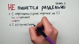 Не пишется раздельно Часть 3