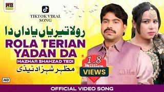 Rola Terian Yadan Da | New Punjabi Song 2024 | Mazhar Shahzad Tedi | HB Production | Official Video