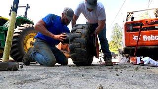 Farming and Fixing Tires!