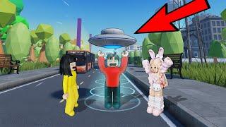 Yuta, Mio Dan baby Celine Kabur Dari Tempat Alien Naek Ufo || ROBLOX