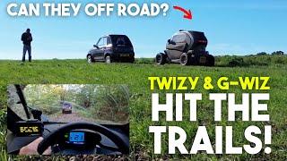 We took the Twizy and G-Wiz on an off road adventure!