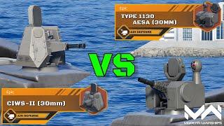 CIWS-II (30mm) VS Type 1130 AESA | FREE VS GACHA! | Epic CIWS Comparison | Modern Warship