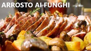 Arrosto ai Funghi con Patate al Forno - Ricetta delle feste - Ricetta Facile per 5 Persone