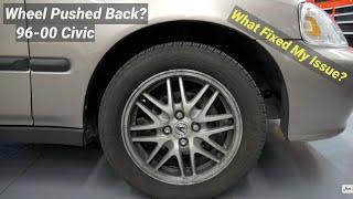 How To Fix Front Wheel Pushed Back - 96-00 Honda Civic