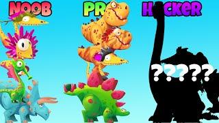 dinobash - NOOB vs PRO vs HACKER - pkp game