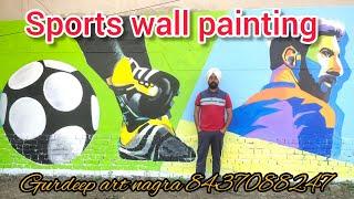 Sports wall painting