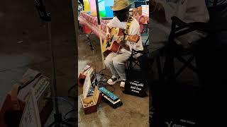 Guitar Man Serenading On The Night Market Philippines  #guitar #guitarman #guitarist #guitarcover