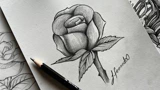 COMO DIBUJAR UNA ROSA A PARTIR DE LA LETRA S