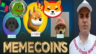 MEME COIN For  BULL RUN  Strategy 2024 || BTC Sideways || Crazy Crypto Mintoo