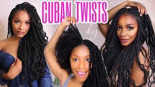 How To ▶︎ EASY CUBAN TWISTS 2020 (Detailed) | No Braids + Invisible Roots