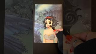 Paper Doll twist with Snow White! #shorts #art #disney #makeover