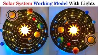 solar system working model (3d) using led lights - diy | craftpiller