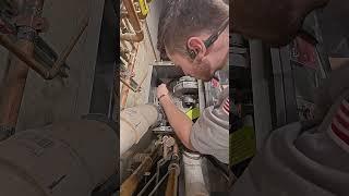 Quick blower fan replacement  #plumbing #construction #trades #plumber #slc