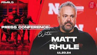 Nebraska Football: Matt Rhule press conference after beating Wisconsin, becoming bowl eligible