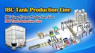 ibc tank cage machine, IBC tote Cage Frame welding machine - ibc water tank production line