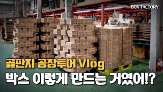 골판지박스 공장투어 vlog 에스제이패키지 #백PD #긱워크 #공장투어 #박스공장 #승화하다