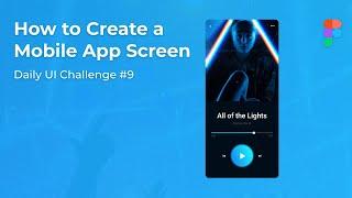 How to Make a Mobile App Screen UX/UI Design Tutorial - Daily UI Challenge Day 9