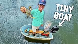 Can I CATCH Blue Crabs on the World's SMALLEST boat