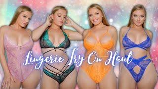 Lingerie Try On Haul From Amazon's Aranmei Intimates! Badd Angel Try On Haul Review