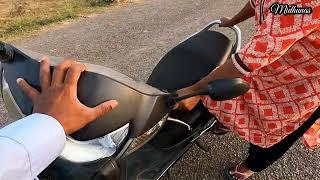 Scooty Learning Basic - How to apply central stand of scooty.