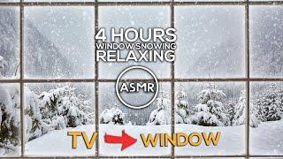 [ASMR] Snowy window | transform your TV to window | Ken ambience