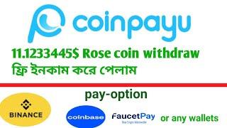 Coinpayu এড দেখে ইনকাম withdraw দিলাম|pay-binance