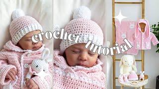 How to Crochet An EASY Two Toned Baby Hat 