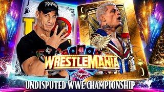 Cody Rhodes vs John Cena WWE WrestleMania 41 WWE Undisputed Universal Championship - FULL MATCH