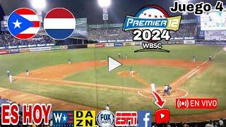 Puerto Rico vs. Países Bajos en vivo, donde ver, a que hora juega Puerto Rico vs. Holanda Premier 12