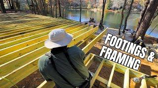 Helical Pile Footings and Framing For a New Deck! Lakeside Dream Deck PART 1