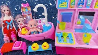 8 Minutes Satisfying with Unboxing Cute Baby Bath Toys，Teeth brushing Playset ASMR | Review Toys