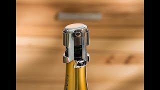 Tapón de Acero Inoxidable para Cava  y Champán, Levivo SET115957