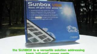 SUNBOX solar light and USB charger