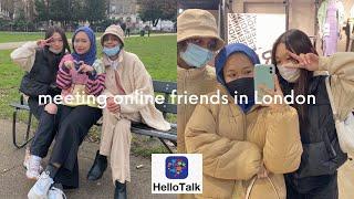 meeting hello talk friends in LONDON + korean speaking challenge [failed]